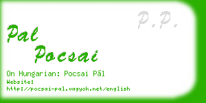 pal pocsai business card